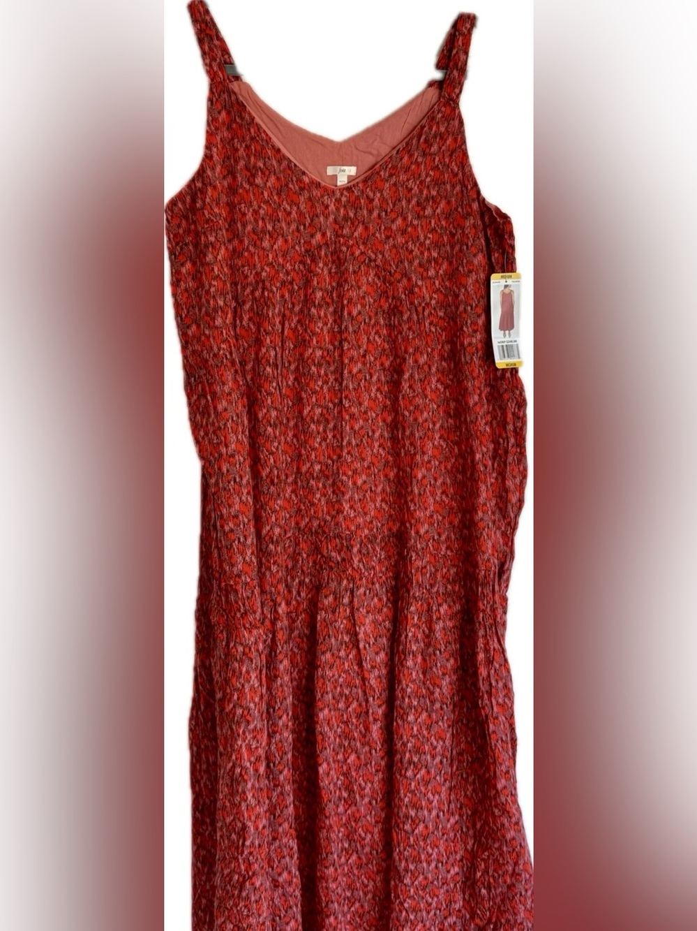 Joie 100% Cotton Midi Sundress | NWT | Medium | Tea Rose / Burnt Coral
